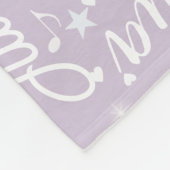 Schattigee harten, sterren en Muzieknoten kleine d Fleece Deken (Hoek)