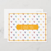 Schattigee harten stijl 2 briefkaart (Voorkant / Achterkant)