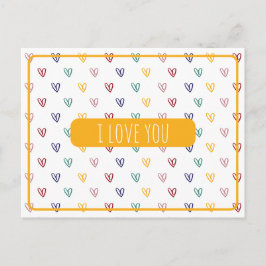 Schattigee harten stijl 2 briefkaart