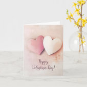 Schattigee Harten Valentijns's Groet Kaart (Gele Bloem)