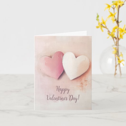 Schattigee Harten Valentijns's Groet Kaart (Gele Bloem)