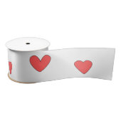 Schattigee harttekeningen satijnen lint (Spoel)