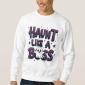 Schattigee "Haunt Like A Boss" Halloween Mannen Trui (Voorkant)