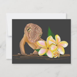Schattigee Hawaï-gekko Briefkaart