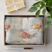 Schattigee hazen die in de sneeuw spelen tissuepapier (Geschenk)