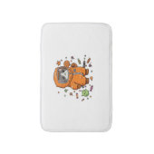 Schattigee Hazmat Cat Halloween Snoep Monster Fun  Badmat (Voorkant Verticaal)