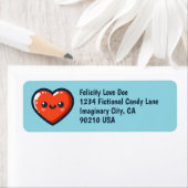 Schattigee Heart Love Retourlabels Etiket (Insitu)