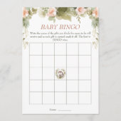 Schattigee Hedgehog Baby shower Bingo Kaart (Voorkant)