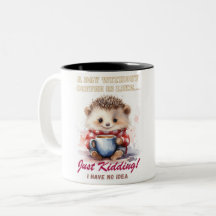 Schattigee Hedgehog Coffee Mok voor alle Koffielie