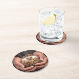 Schattigee Hedgehog Faux Roos Gold Onderzetter