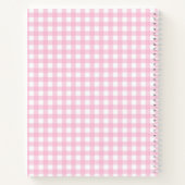 Schattigee Hedgehog Flowers Roze Patroon Notitieboek (Achterkant)