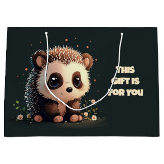 Schattigee Hedgehog Gift Bag - Schattige Kawaii Ar Groot Cadeauzakje
