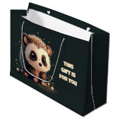 Schattigee Hedgehog Gift Bag - Schattige Kawaii Ar Groot Cadeauzakje (Voorkant Gekanteld)