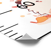 Schattigee Hedgehog groeigrafiek Poster (Hoek)