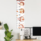 Schattigee Hedgehog groeigrafiek Poster (Thuiskantoor)