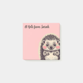 Schattigee Hedgehog Hedgie aangepaste tekst Post-it® Notes