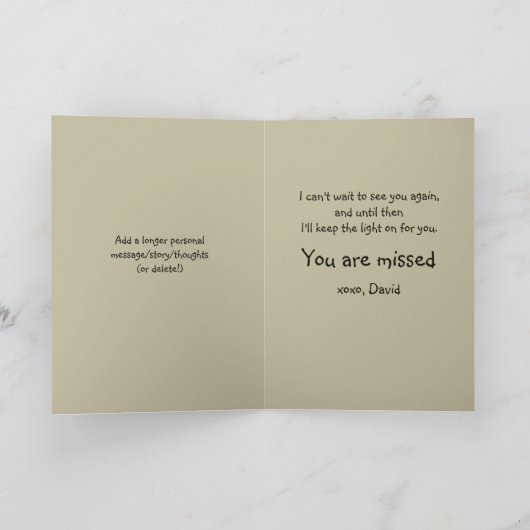 Schattigee Hedgehog Night Forest Light Ik mis je Kaart (Binnen)