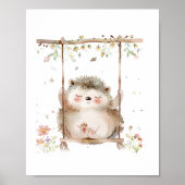 Schattigee Hedgehog Nursery Friends houden van die Poster (Voorkant)