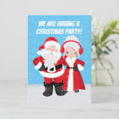 Schattigee heer en mevrouw Sinterklaas Partij Kaart (Staand voorkant)