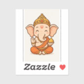 Schattigee heer Ganesha sticker (Vel)