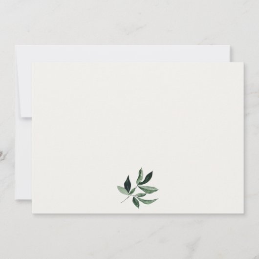 Schattigee Heilige Koe Bladgroen Pastel Neutral Ki Notitiekaartje (Achterkant)