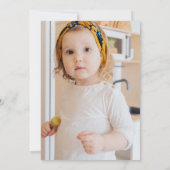 Schattigee Heilige Koe Blauw Foto Kinderen Verjaar Kaart (Achterkant)