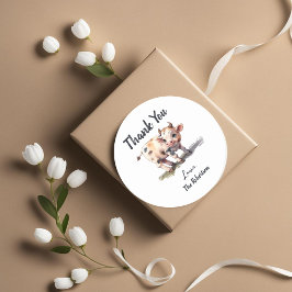 Schattigee Heilige Koe Boerderij Dier Baby shower  Ronde Sticker