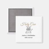 Schattigee Heilige koe boerderij Dierenverjaardag  Magneet (Voorkant / Achterkant)