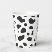 Schattigee Heilige Koe Boerderij Thema Koe Print H Papieren Bekers (Links)