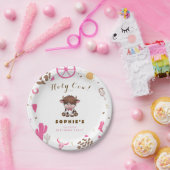 Schattigee Heilige koe hoogland koe Papieren Bordje (Feest)