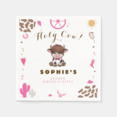 Schattigee Heilige koe hoogland koe Servet (Voorkant)