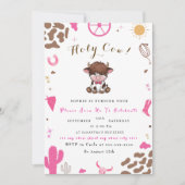 Schattigee Heilige koe hoogland koe verjaardagsuit Kaart (Voorkant)