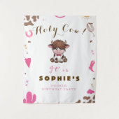 Schattigee Heilige koe hoogland koe Wandkleed (Voorkant)