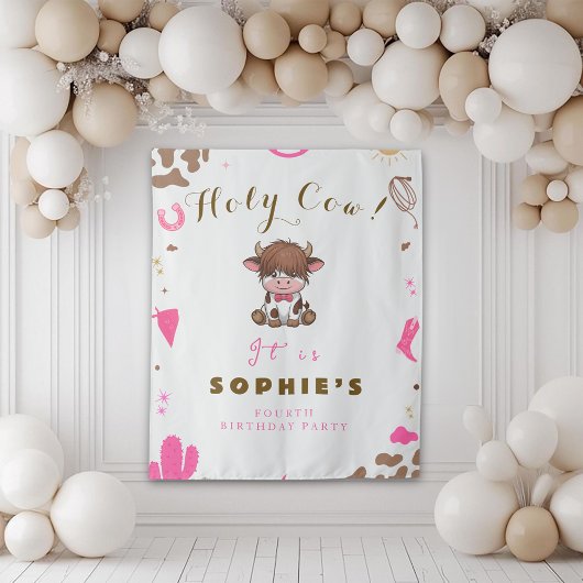 Schattigee Heilige koe hoogland koe Wandkleed