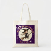 Schattigee heks aangepaste Halloween Tote Bag (Voorkant)