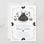 Schattigee heks Baby shower uitnodiging (Voorkant)