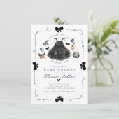 Schattigee heks Baby shower uitnodiging (Staand voorkant)