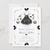 Schattigee heks Baby shower uitnodiging (Voorkant)