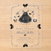 Schattigee heks Baby shower uitnodiging (Voorkant)