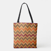 Schattigee heks cavia Halloween Chevron Tote Bag (Achterkant)