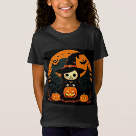 Schattigee heks die pompoen vasthoudt in Spooky Ha T-shirt