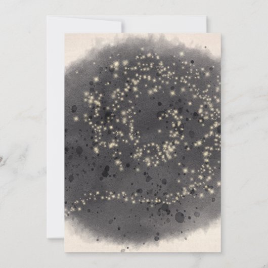 Schattigee Heks en Kat Halloween Meisjes Verjaarda Kaart (Achterkant)