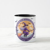 Schattigee heks en vleermuizen mok (Midden)