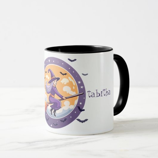 Schattigee heks en vleermuizen mok (Voorkant rechts)