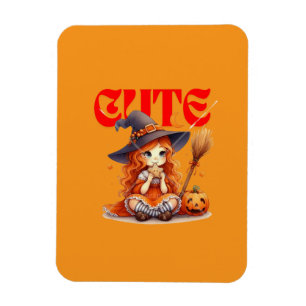 Schattigee heks Halloween flexibele fotomagneet Magneet