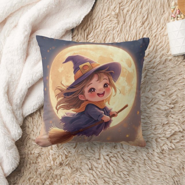Schattigee heks Halloween kussen - Spooky Decor (Deken)