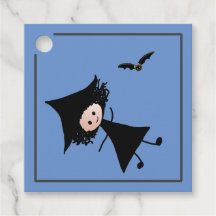 Schattigee heks Halloween Party Favor Tags