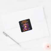 Schattigee heks Halloween Stickers (Envelop)