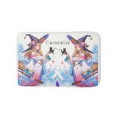 Schattigee heks Holding Black Cat Thunder_Cove Badmat (Voorkant)