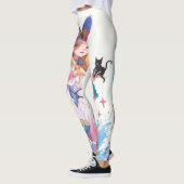 Schattigee heks Holding Black Cat Thunder_Cove Leggings (Links)